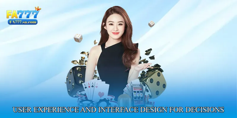User Experience and Interface Design for Live Decisions