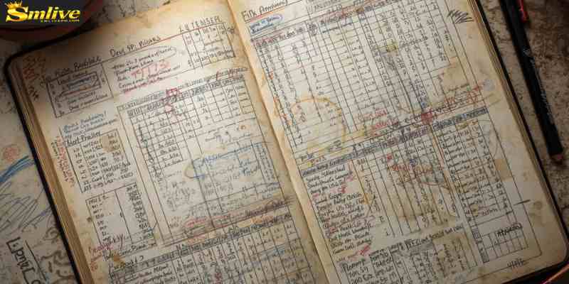 Notebook with basketball statistics and betting calculations