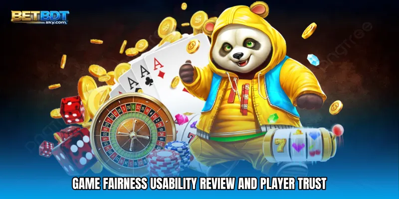 Game Fairness Usability Review and Player Trust