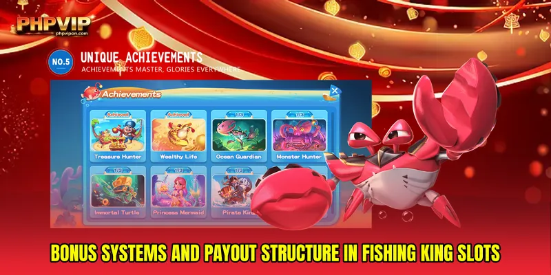 Bonus systems and payout structure in Fishing king slots